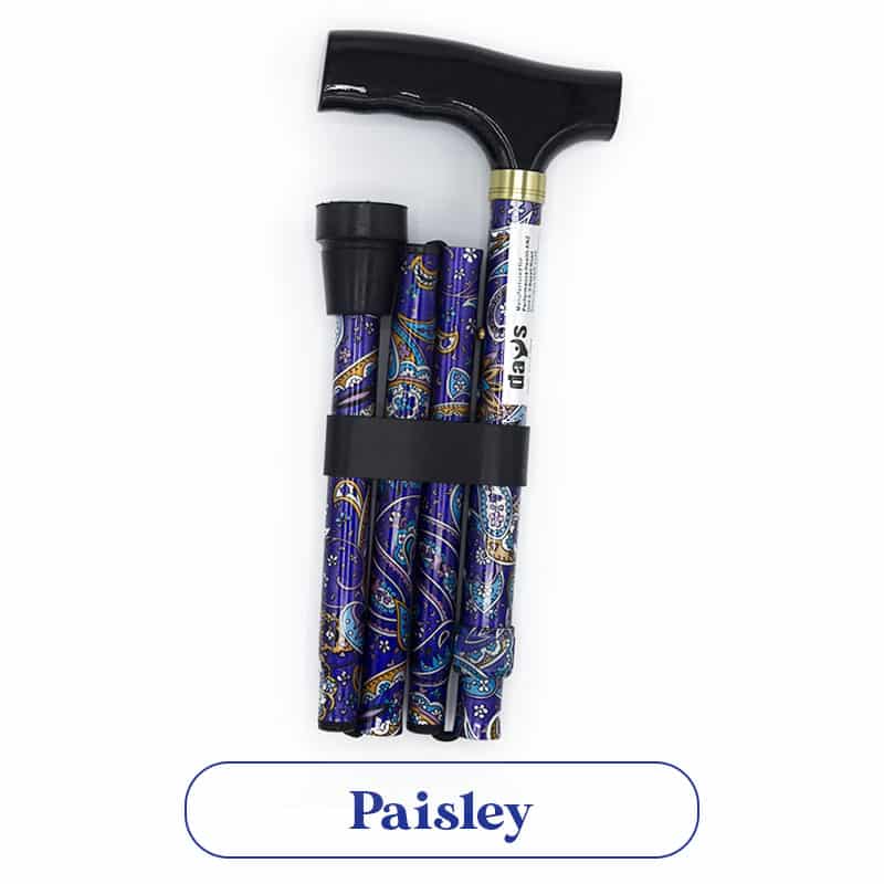 Days Folding Patterned Walking Stick - Australian Assistive Technology Centre