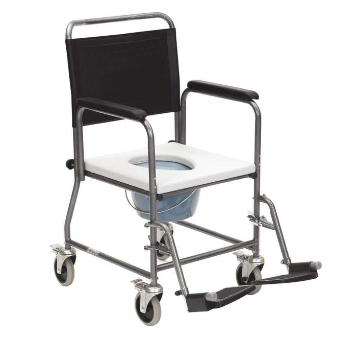 Glideabout Commode (with removable armrests) - Australian Assistive Technology Centre