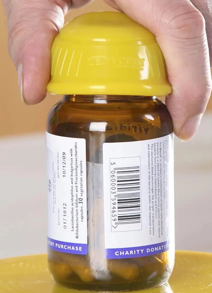 Dycem Non-Slip Bottle Opener - Yellow - Australian Assistive Technology Centre