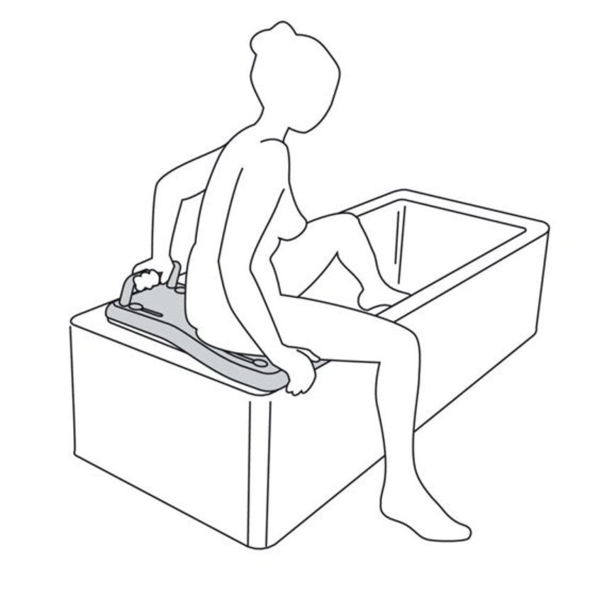 Etac Fresh Bath Board with Handle - Australian Assistive Technology Centre