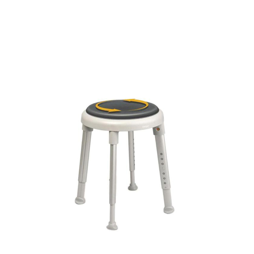 Etac Easy Swivel Seat Shower Stool (With Swivel Pad) Grey - Australian Assistive Technology Centre