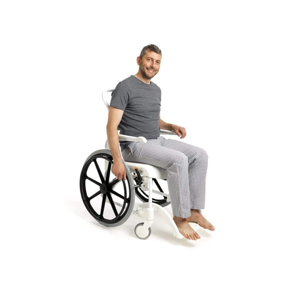 Etac Clean Self Propelled Mobile Shower Commode - Australian Assistive Technology Centre