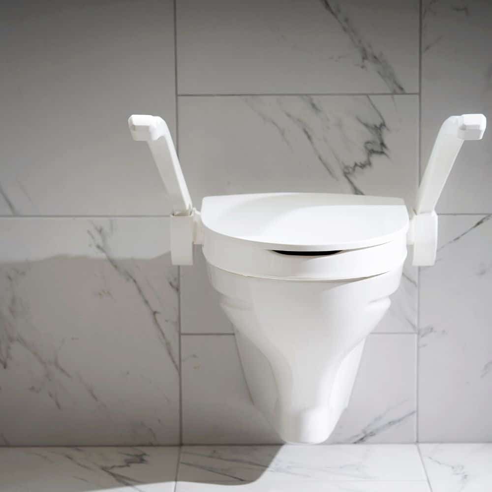 Etac My-Loo Fixed Toilet Seat with Arm Supports - Australian Assistive Technology Centre