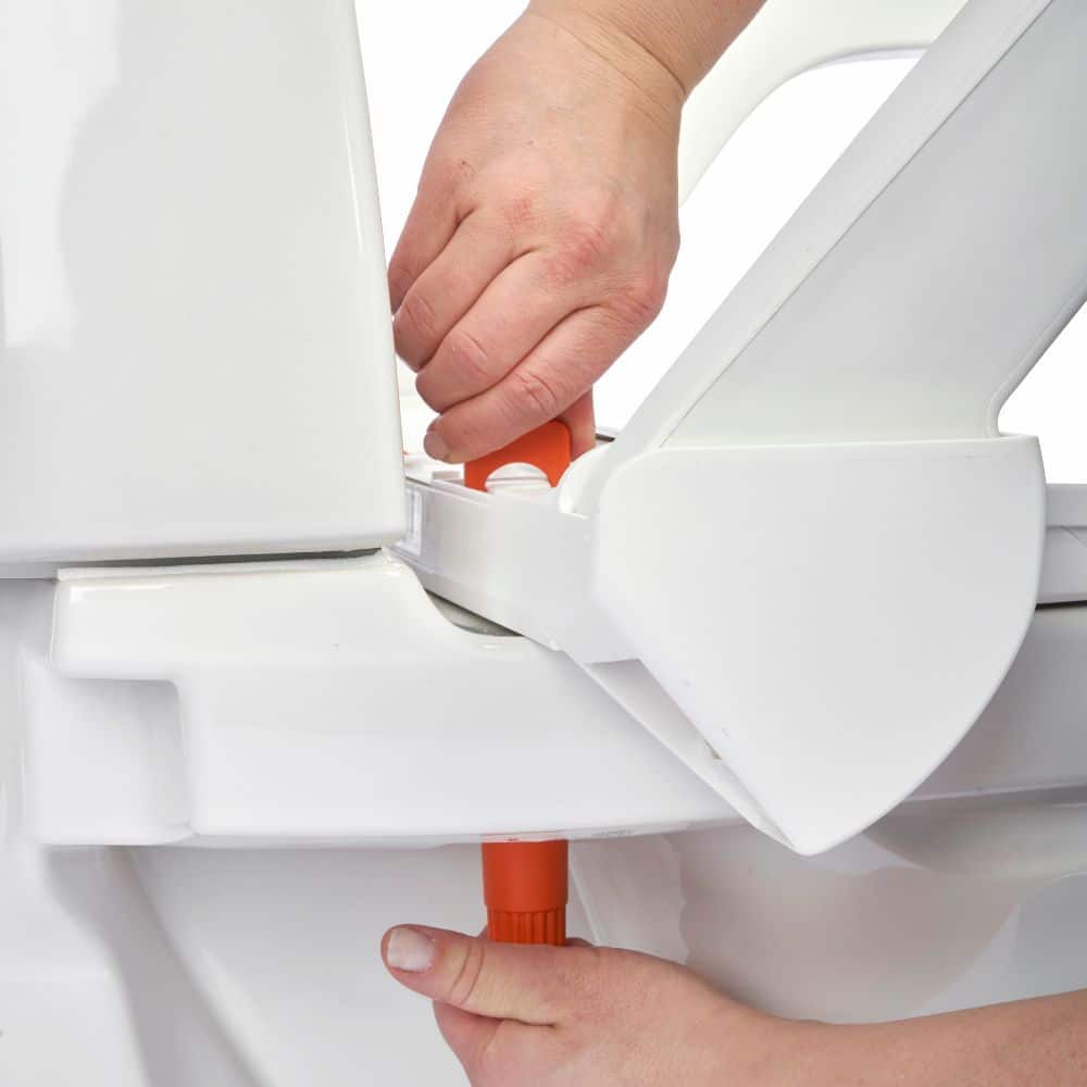 Etac My-Loo Fixed Toilet Seat with Arm Supports - Australian Assistive Technology Centre