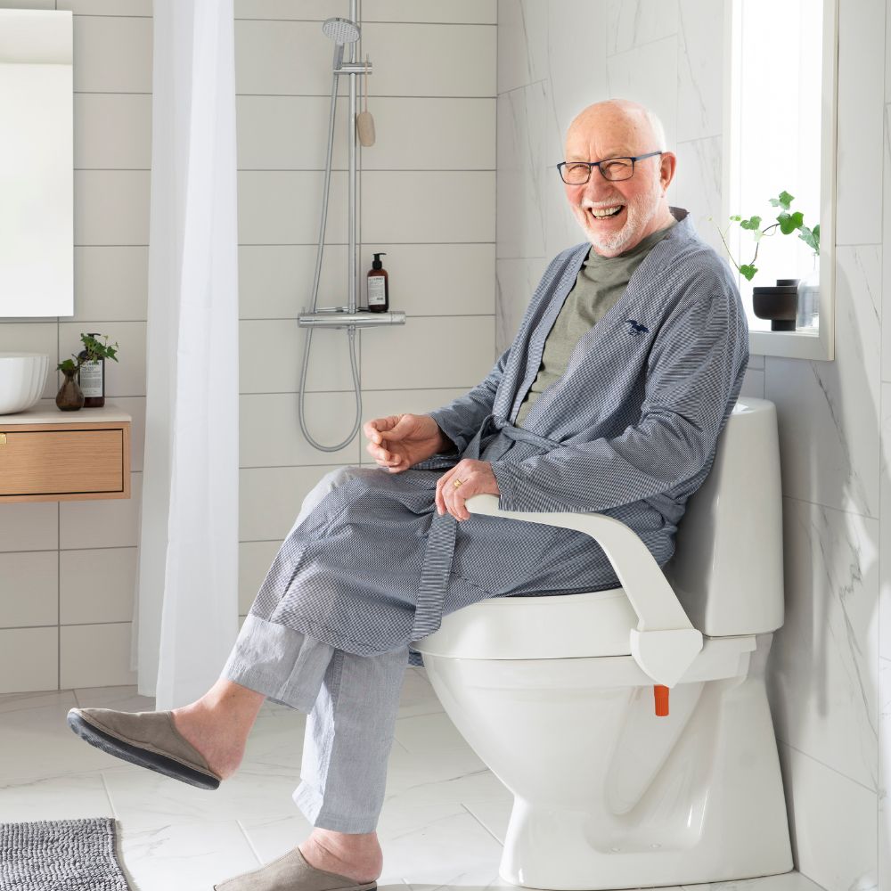 Etac My-Loo Fixed Toilet Seat with Arm Supports - Australian Assistive Technology Centre