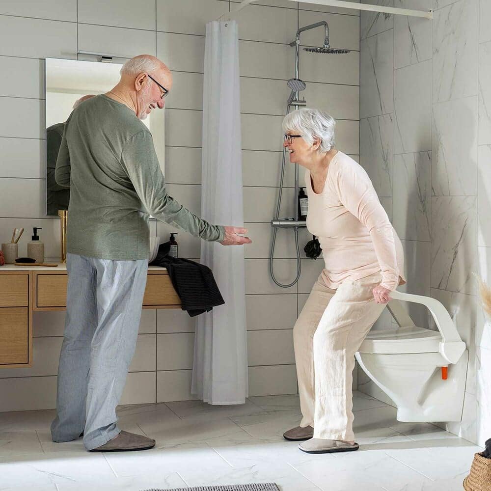 Etac My-Loo Fixed Toilet Seat with Arm Supports - Australian Assistive Technology Centre