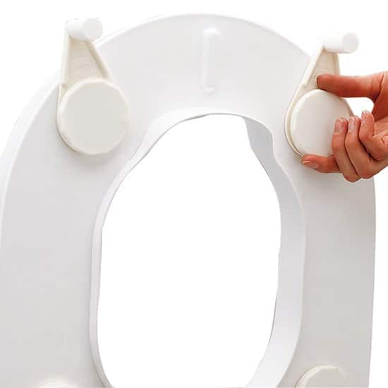 Etac Hi-Loo Toilet Seat Raiser with brackets - Australian Assistive Technology Centre