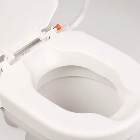 Etac Hi-Loo Fixed Toilet Seat Raiser with/without arm support - Australian Assistive Technology Centre