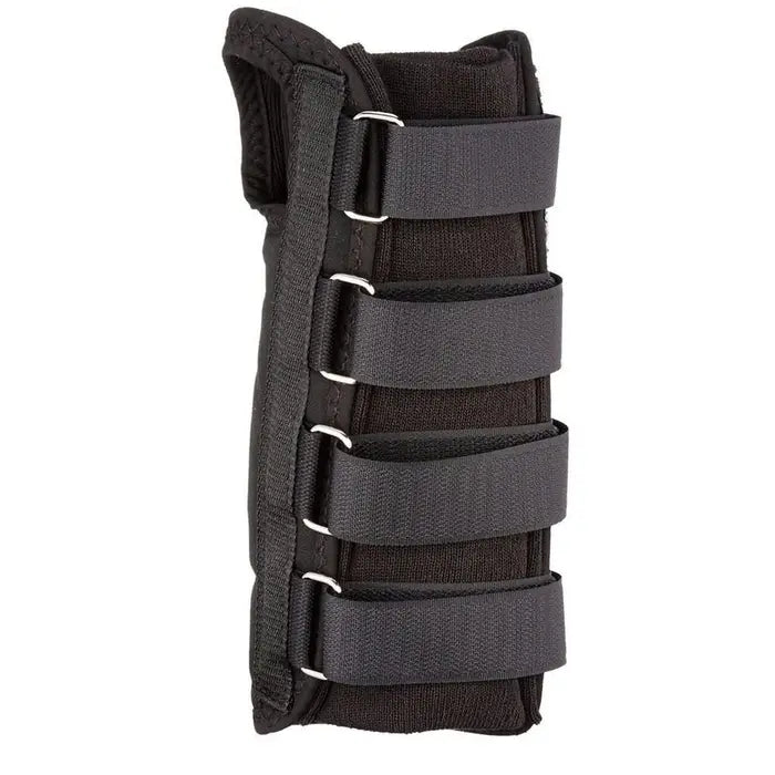 Rolyan D-Ring Wrist Brace, Regular Length, Black