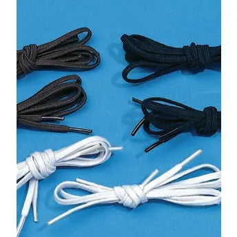 Tylastic Shoelaces, 3mm x 66cm, White, 4 Pair/pack