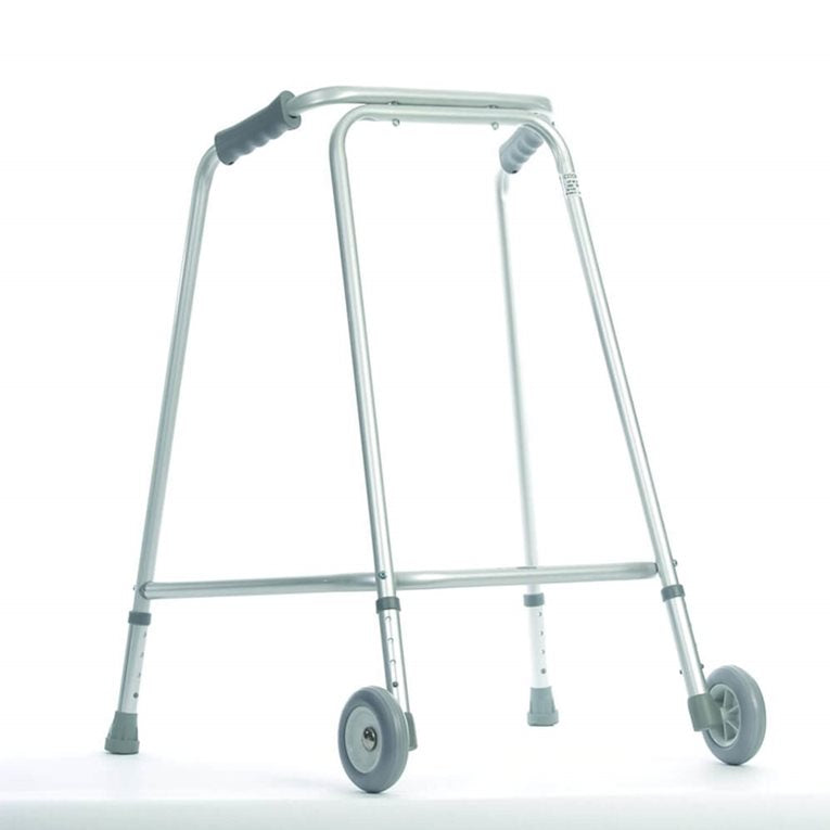 Walking Frame, Non Folding, Hospital,Wheels - Australian Assistive Technology Centre