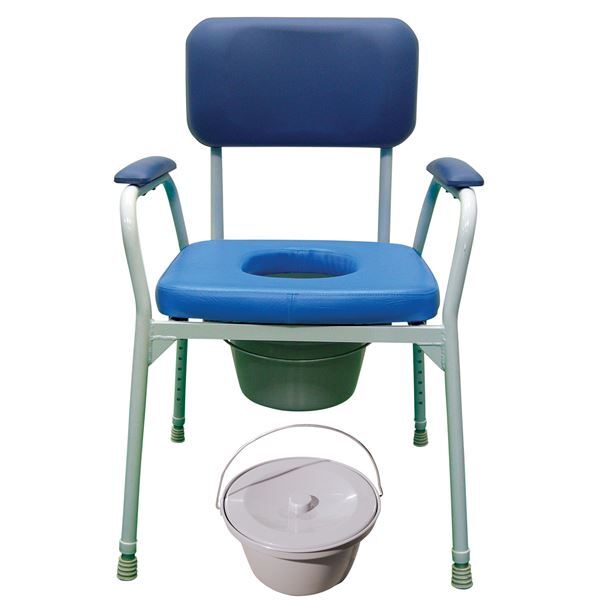 Aluminium Deluxe Bedside Commode - Australian Assistive Technology Centre