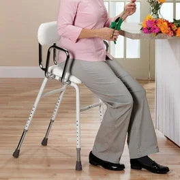 Homecraft Lightweight Kitchen Stool, White - Australian Assistive Technology Centre