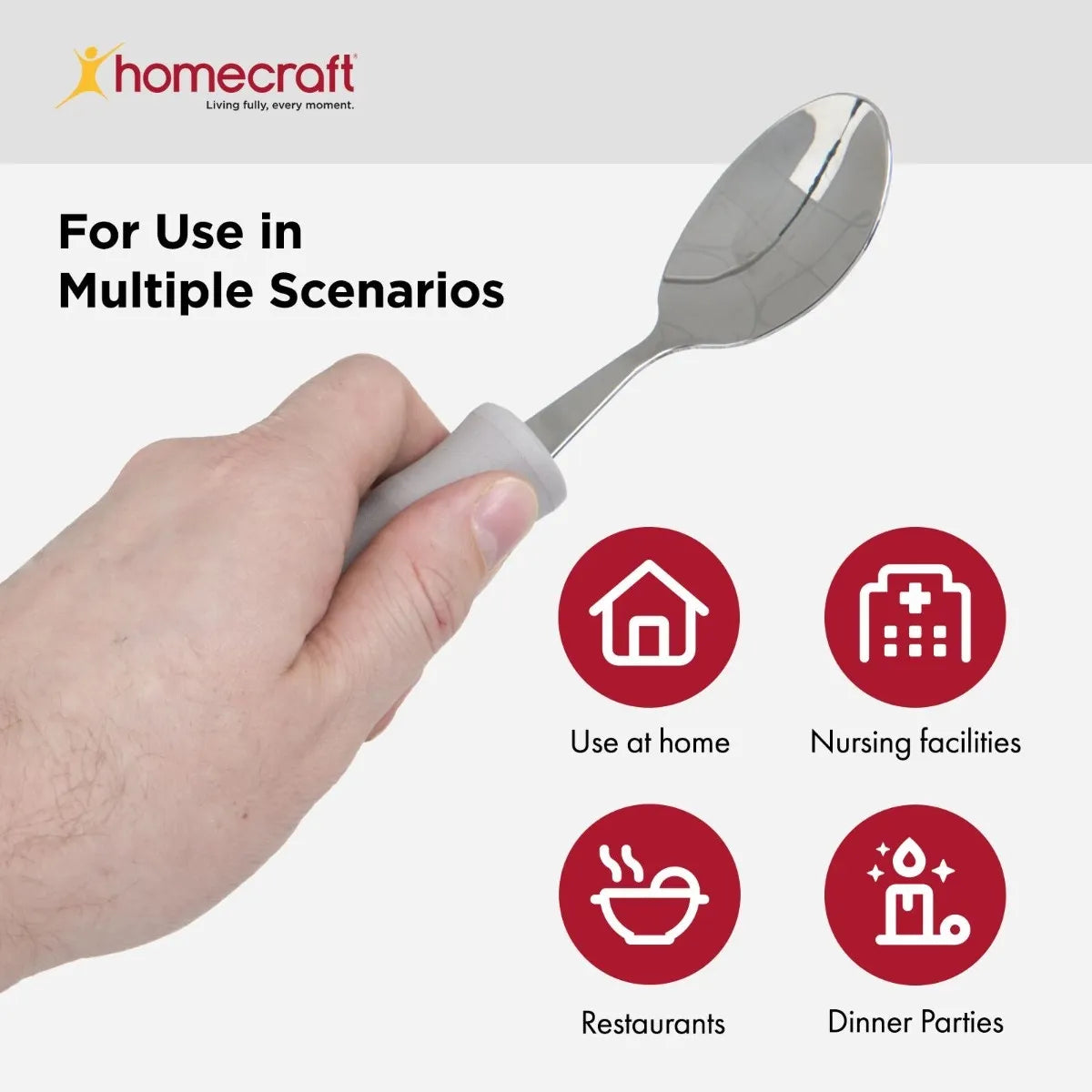 Homecraft Lightweight Foam Handled Cutlery - Australian Assistive Technology Centre