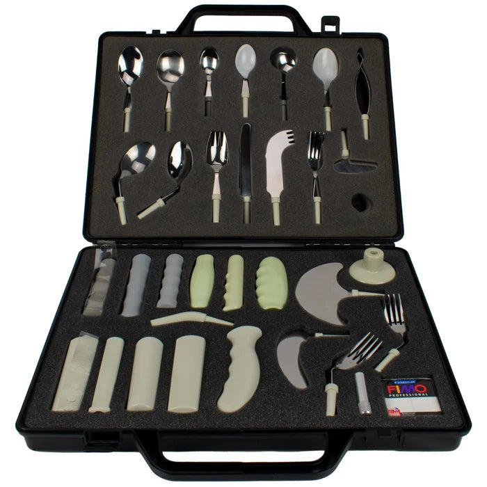 Homecraft Kings Modular Cutlery Assessment Kit, with Carry Case - Australian Assistive Technology Centre
