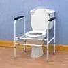 Homecraft Adjustable Height and Width Toilet Surround - Steel - Australian Assistive Technology Centre
