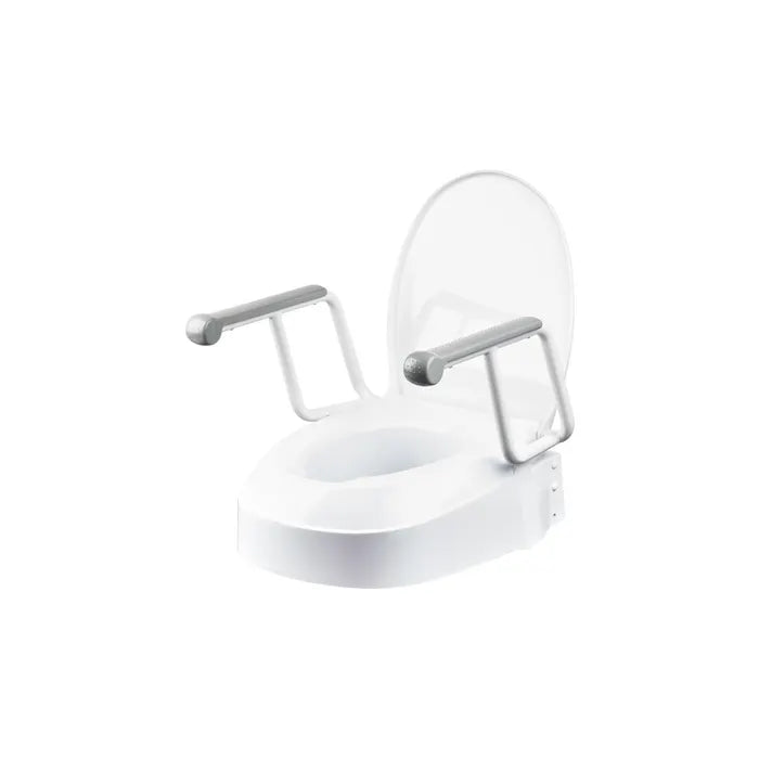 Homecraft Raised Toilet Seat with Armrests - Australian Assistive Technology Centre