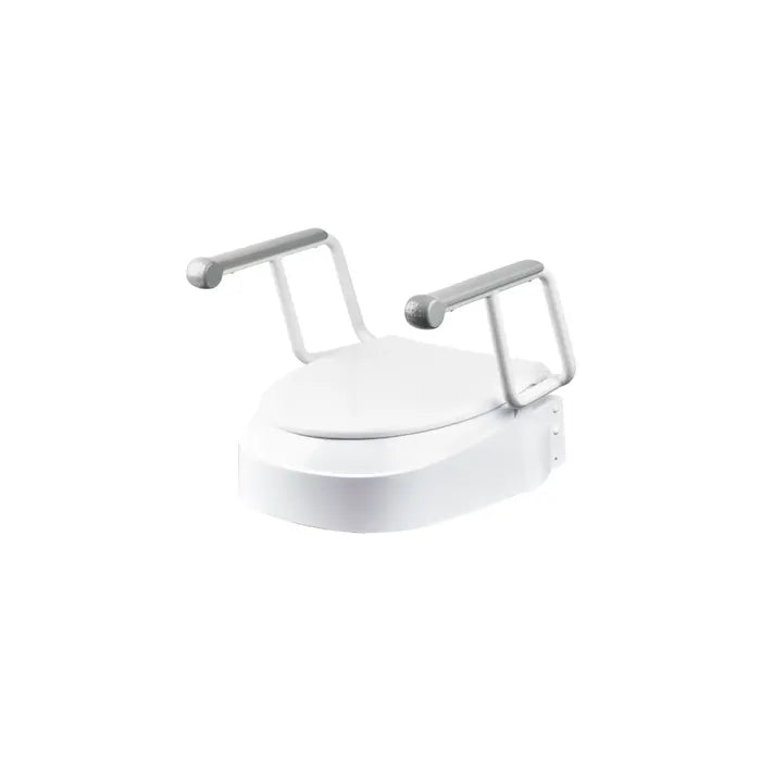 Homecraft Raised Toilet Seat with Armrests - Australian Assistive Technology Centre