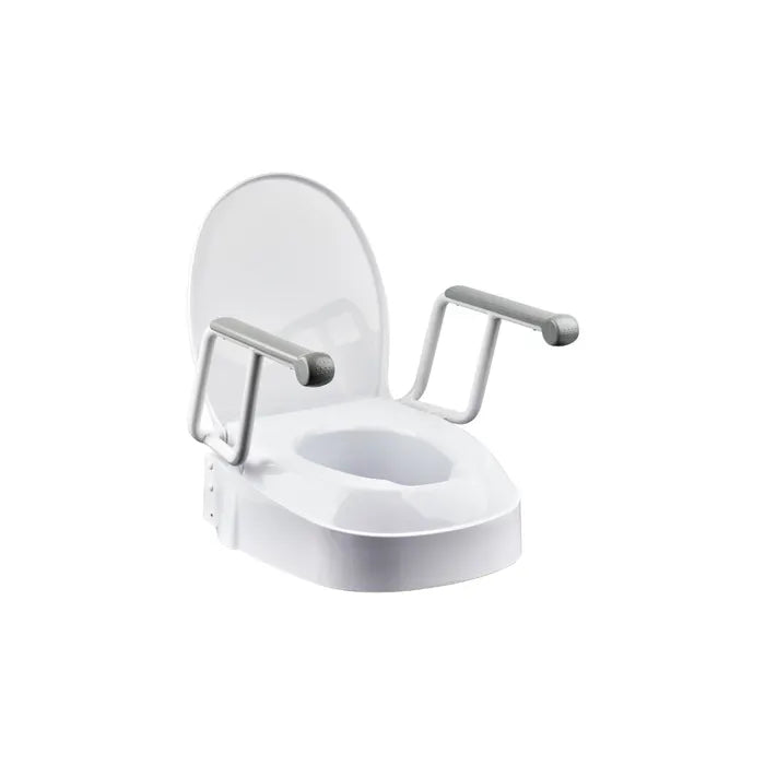 Homecraft Raised Toilet Seat with Armrests - Australian Assistive Technology Centre