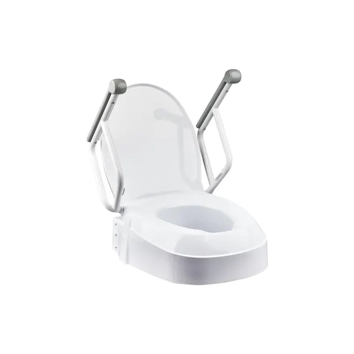 Homecraft Raised Toilet Seat with Armrests - Australian Assistive Technology Centre