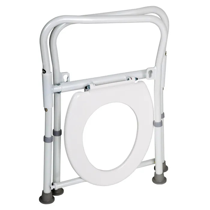 Homecraft Aluminium Folding Over Toilet Aid, without Bucket and Lid - Australian Assistive Technology Centre
