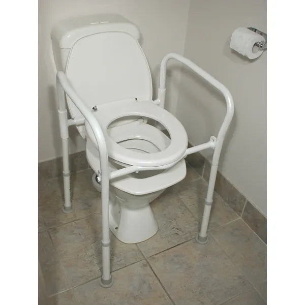 Homecraft Aluminium Folding Over Toilet Aid, without Bucket and Lid - Australian Assistive Technology Centre