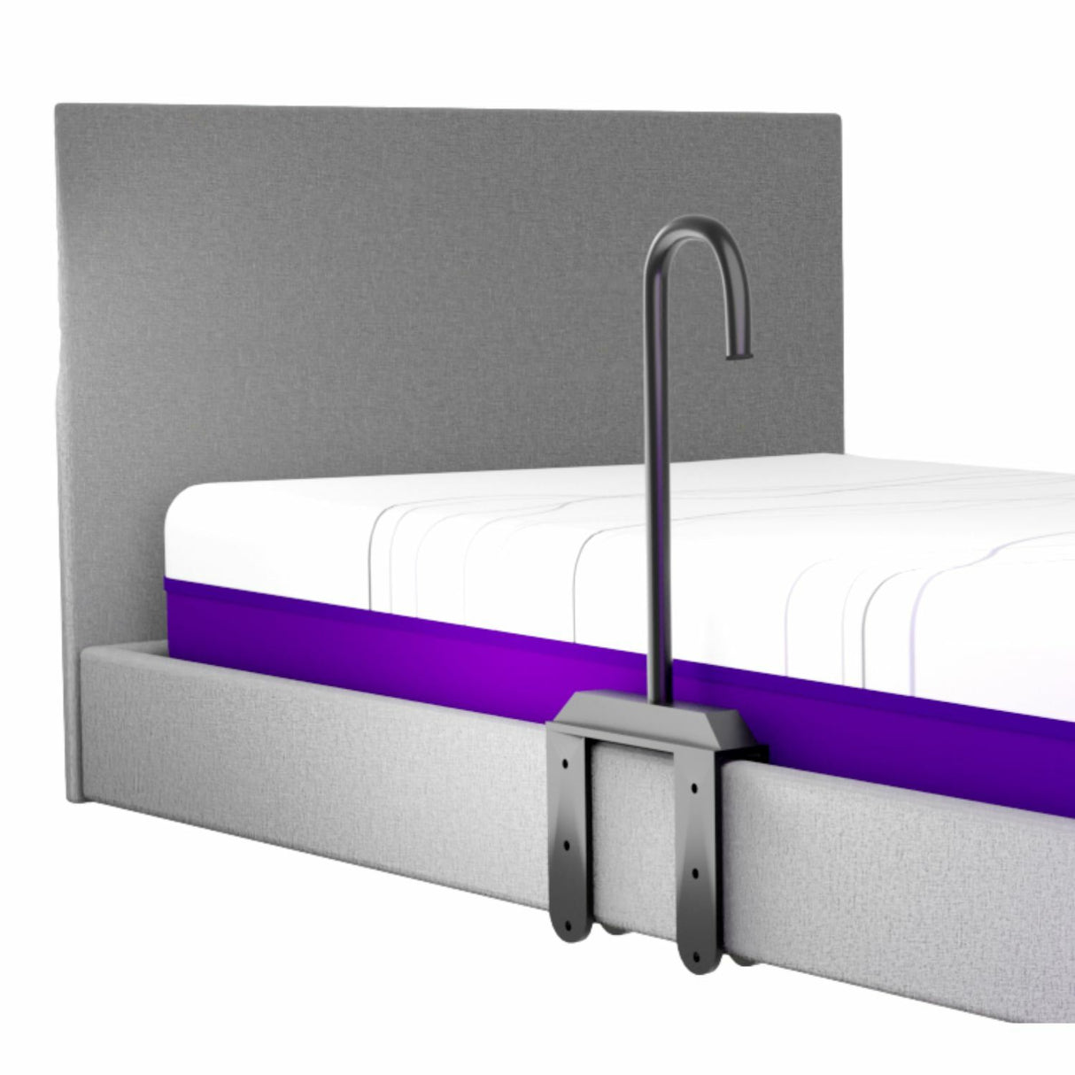 I Care Bed Stick w/ Brackets - Black - Australian Assistive Technology Centre