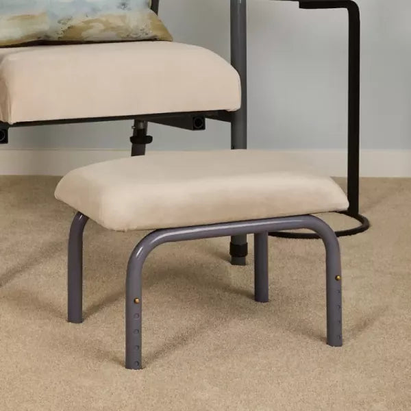 ICare Upholstered Adjustable Foot Stool - Australian Assistive Technology Centre
