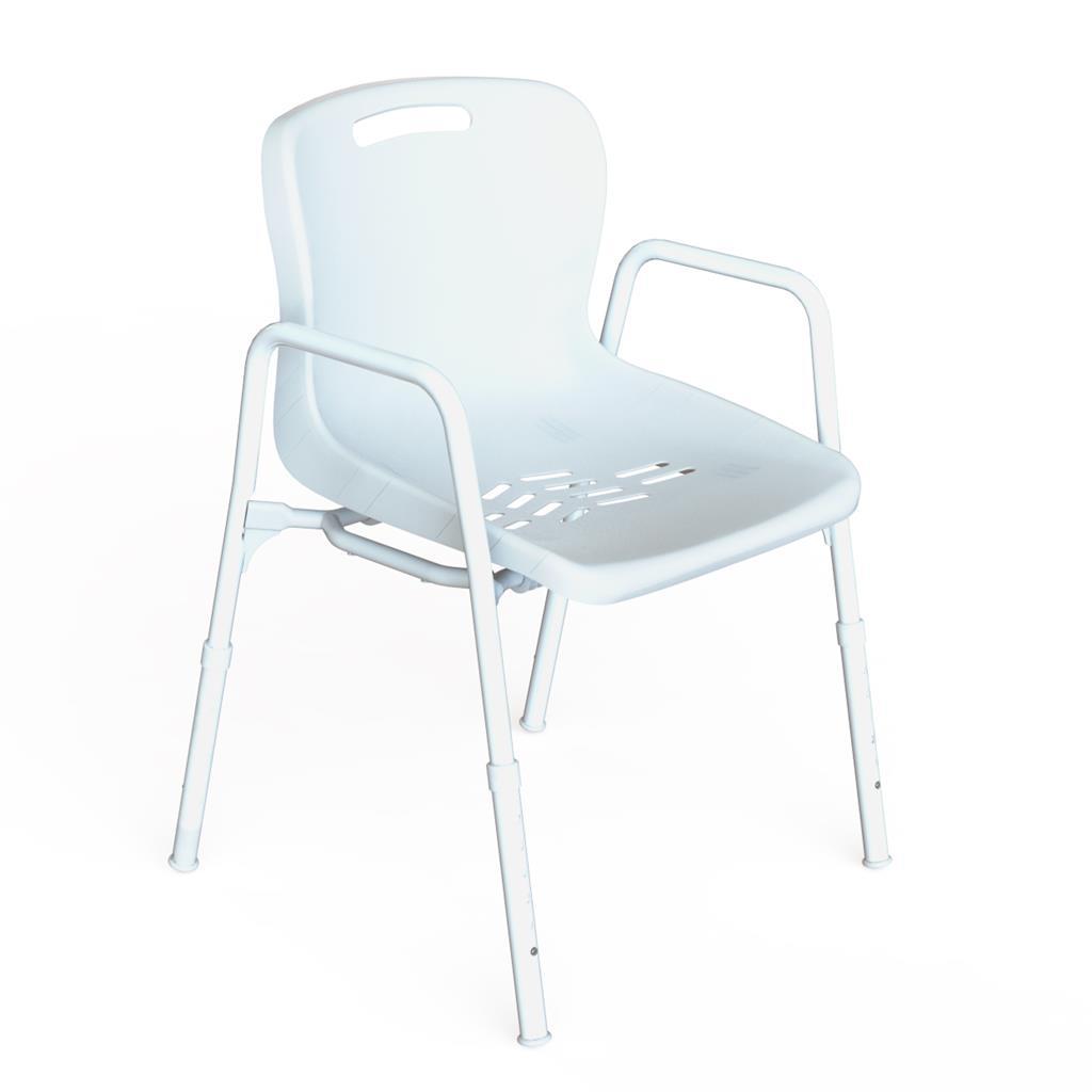 K Care Shower Chair with Arms and Plastic Seat - Australian Assistive Technology Centre