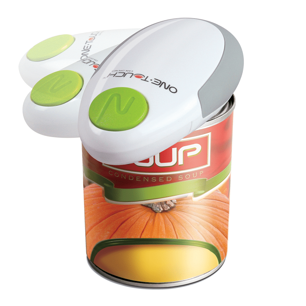 One Touch Can Opener - Open cans with a touch of a button - Australian Assistive Technology Centre