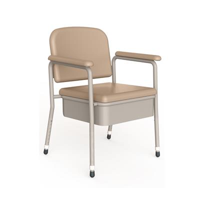 Deluxe Bedside Commode Maxi-Champagne - Australian Assistive Technology Centre