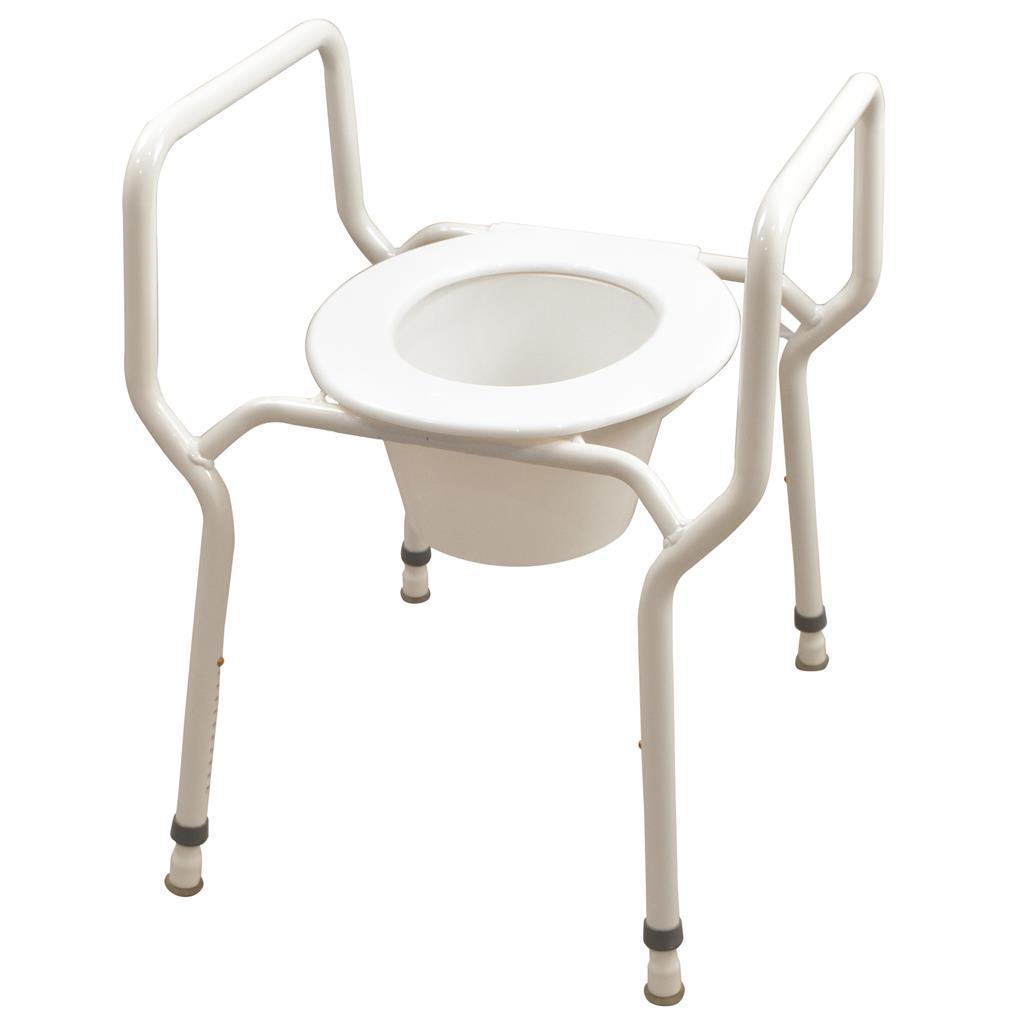 K Care Over Toilet Frame Heavy Duty with Seat Flap - Australian Assistive Technology Centre