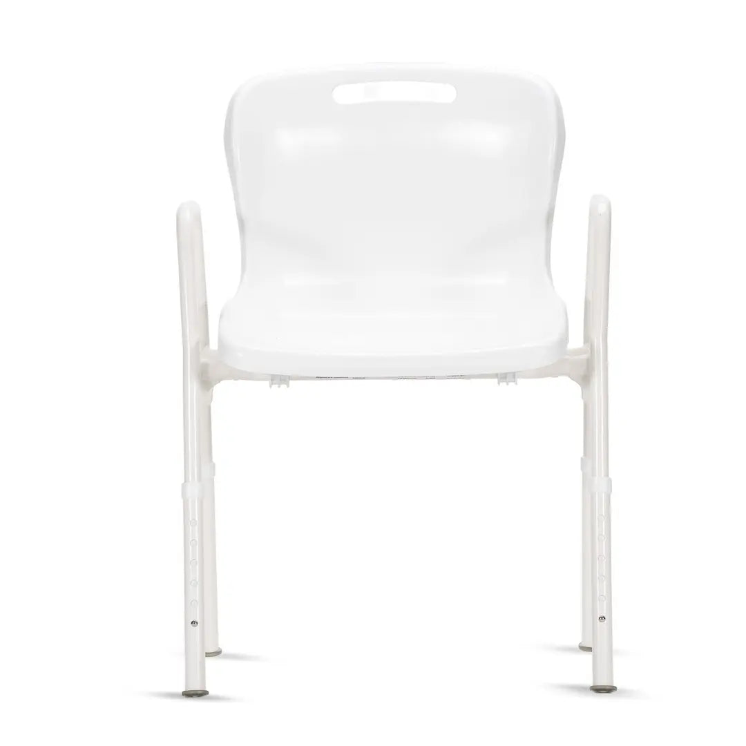 KCare Shower Chair with Arms and Clip On Plastic Seat - 500mm - Australian Assistive Technology Centre