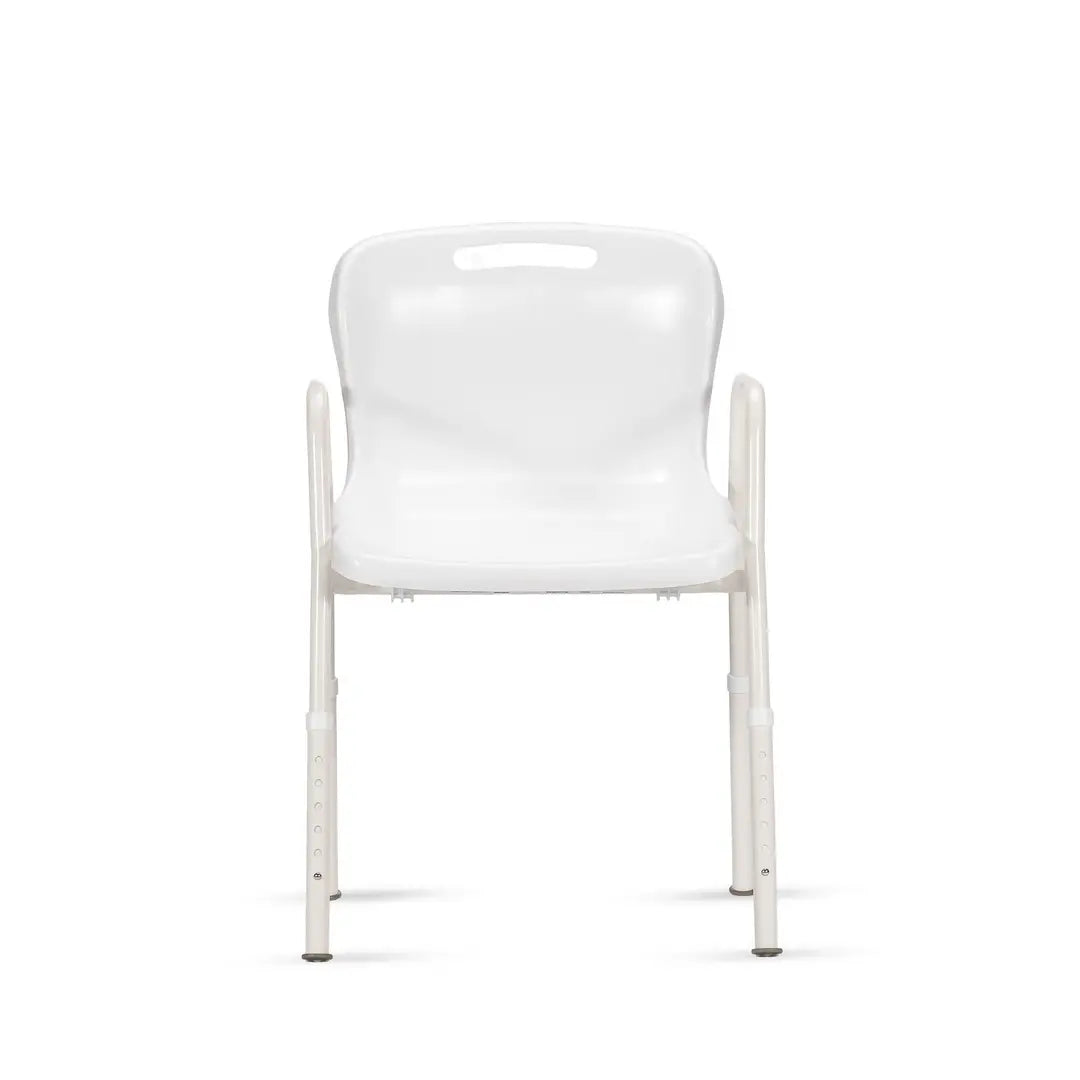 KCare Shower Chair with Arms and Clip On Plastic Seat - 410mm - Australian Assistive Technology Centre