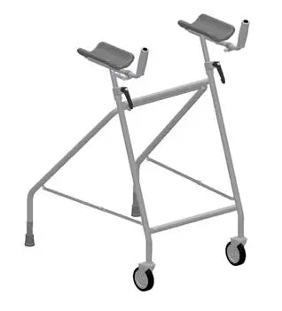 KCare Walking Tutor With Forearm Support Swivel Wheels and Rear Glides Adult - SWL 100kg - Australian Assistive Technology Centre