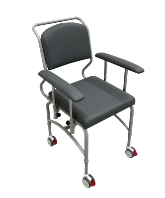 Kingston Mobile Chair With Dropside Arms - Grey - Australian Assistive Technology Centre