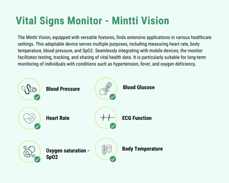 Vital Signs Monitor - Mintti Vision - Australian Assistive Technology Centre