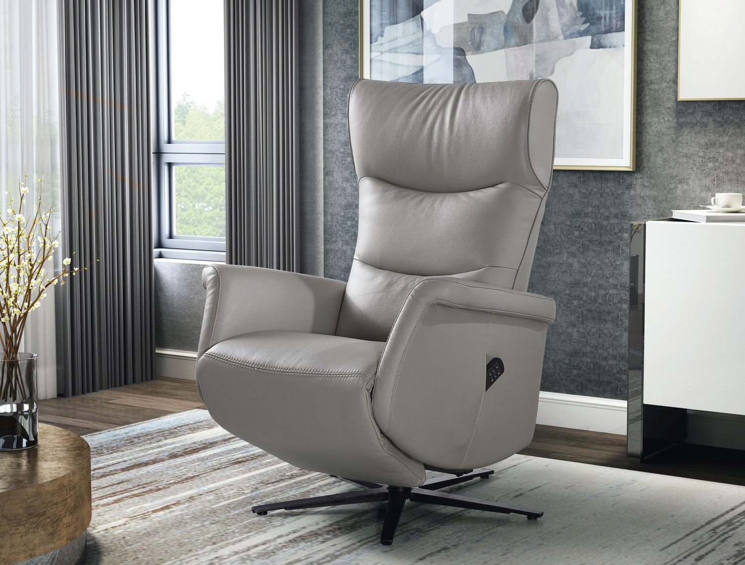 Mio Swivello Italian Leather Lift Chair and Recliner - Australian Assistive Technology Centre