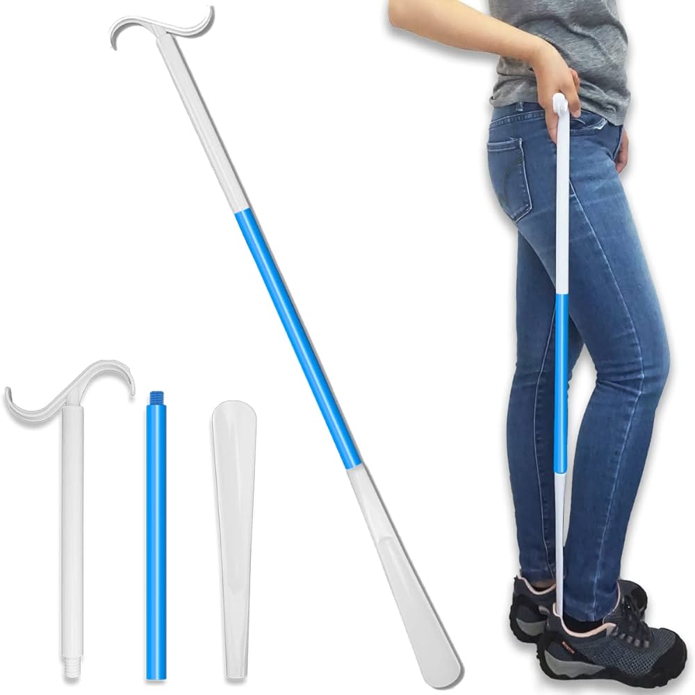 The Dressing Solution -  Combination Dressing Stick and Shoehorn   26" long - Australian Assistive Technology Centre