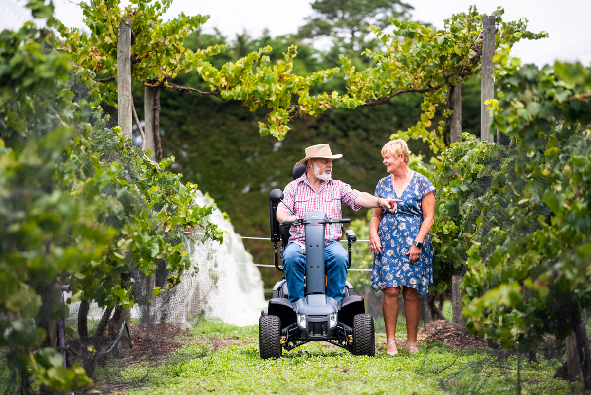 Pride Outback Mobility Scooter + Free Rear bag + free USB charger - Australian Assistive Technology Centre