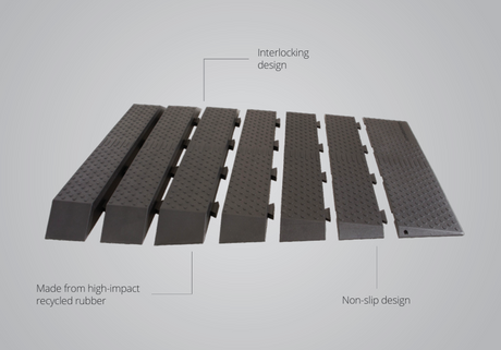 Pride Rubber threshold ramp - Australian Assistive Technology Centre