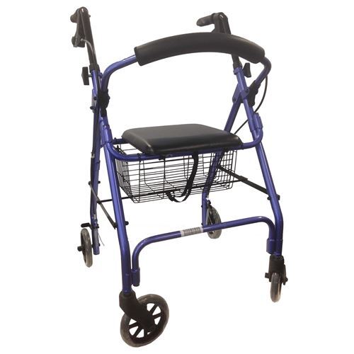Days Seat Walker with Handbrakes and Curved Backrest