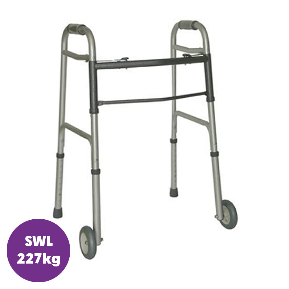 Breezy Everyday Heavy Duty Folding Walking Frame with Wheels