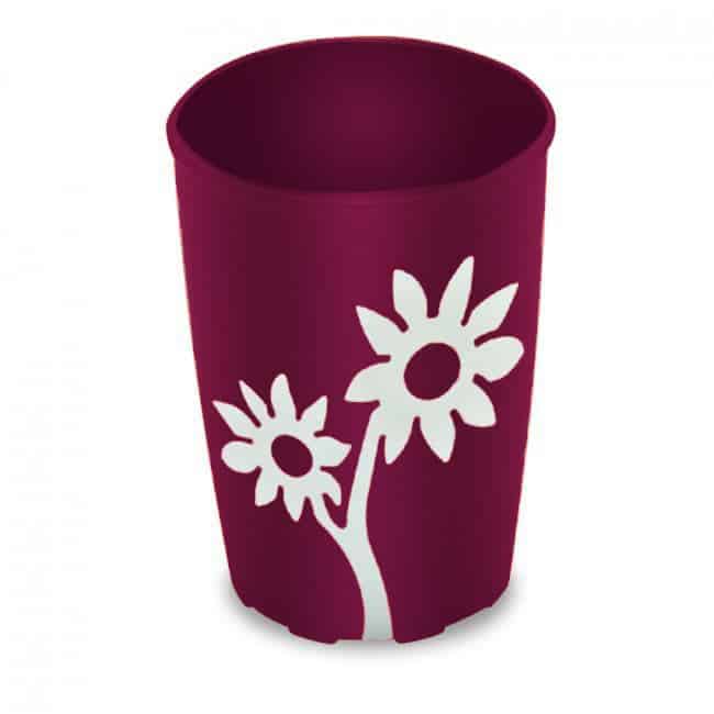 Ornamin Non Slip Cup, Flower Design - Australian Assistive Technology Centre