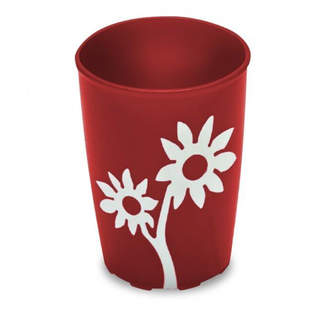 Ornamin Non Slip Cup, Flower Design - Australian Assistive Technology Centre