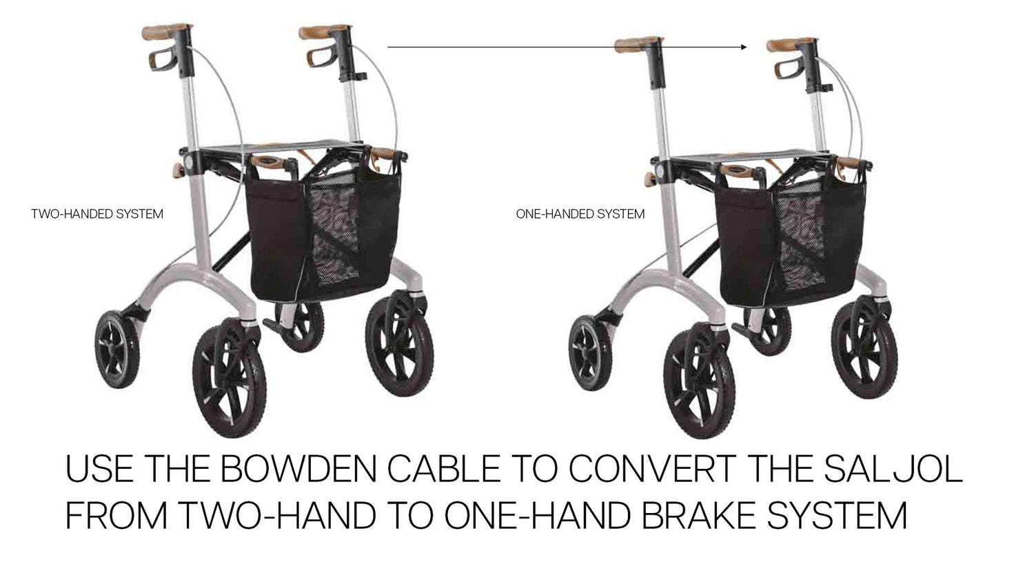 Saljol Bowden Cable - long brake cable for Saljol Walkers - Australian Assistive Technology Centre