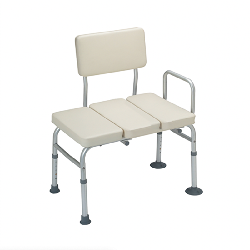 Breezy Everyday Transfer Bench with Padded Seat and Backrest