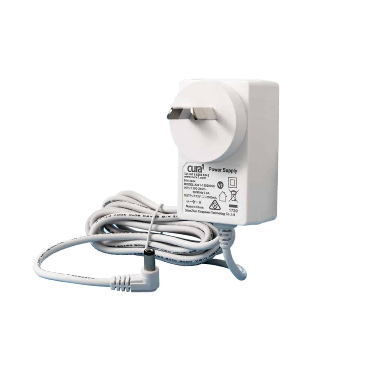 Cura1 Plug Pack 12VDC 2A