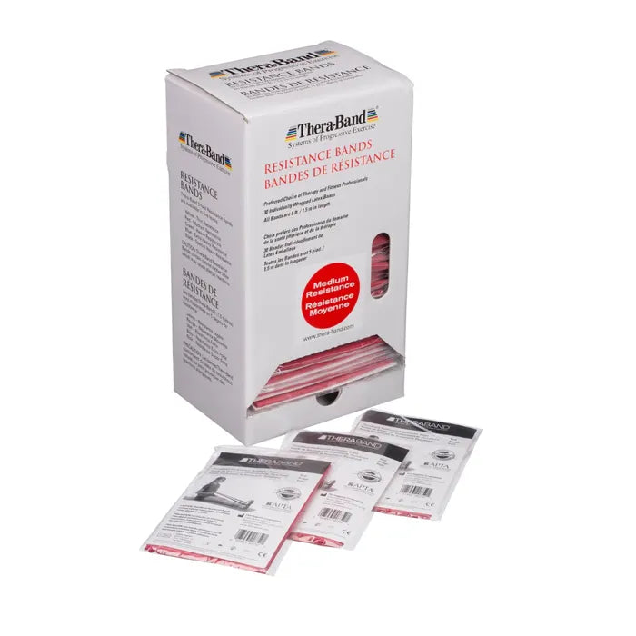 THERABAND Resistance Exercise Bands, Individual Dispenser Pack