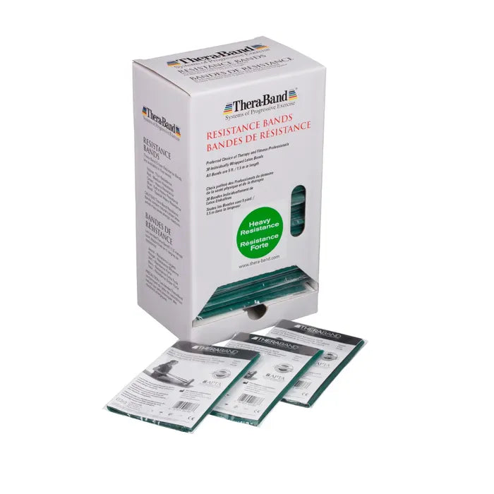 THERABAND Resistance Exercise Bands, Individual Dispenser Pack